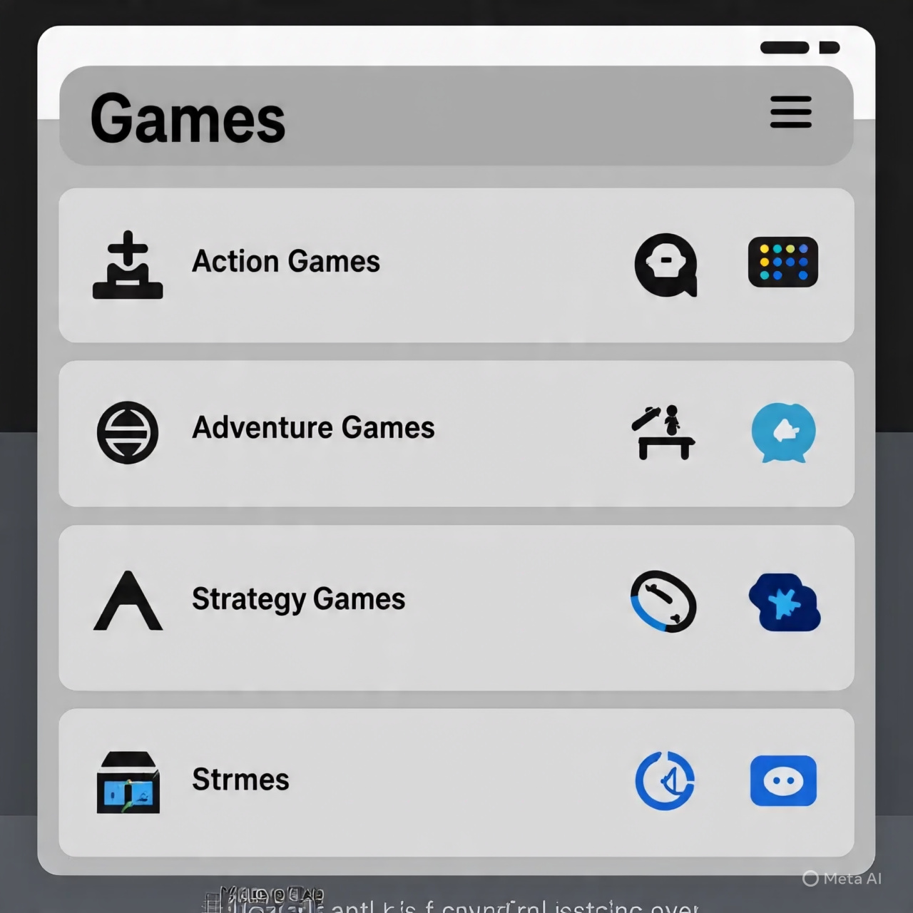Categories of GitHub Games